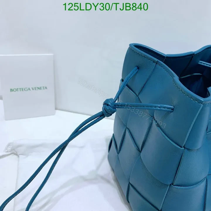 View 22 of Bottega Veneta Small Cross-Body Bucket Bag in Red BVF4722