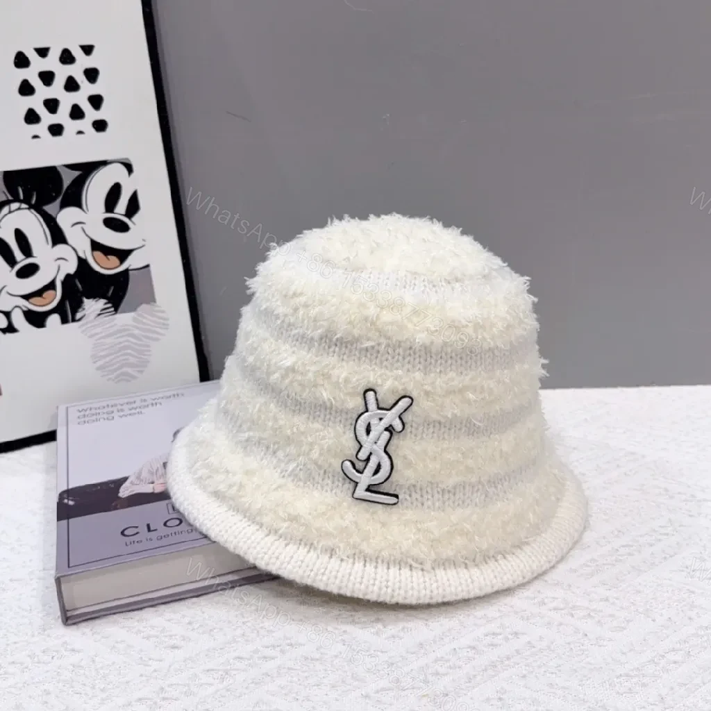 View 6 of Chic Yarn-Textured Beanie with Luxury Logo Accent