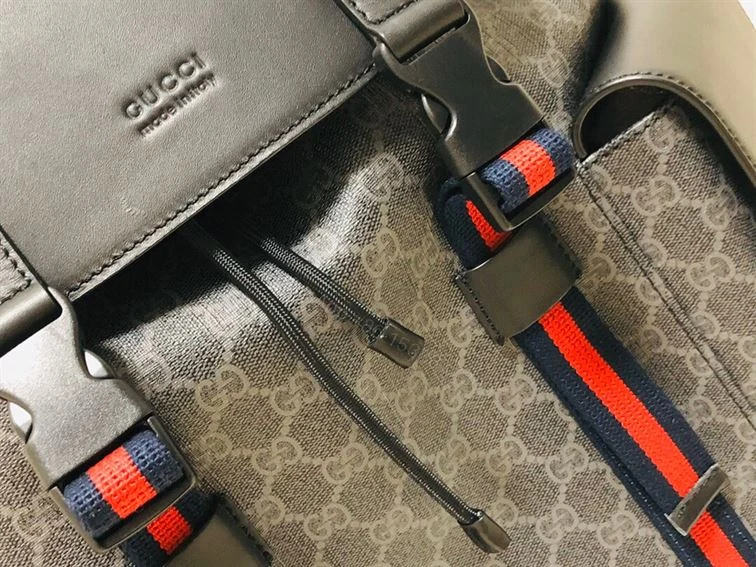 View 7 of GUCCI CANVAS GG BACKPACK IN BLACK FOR MEN – GBC28