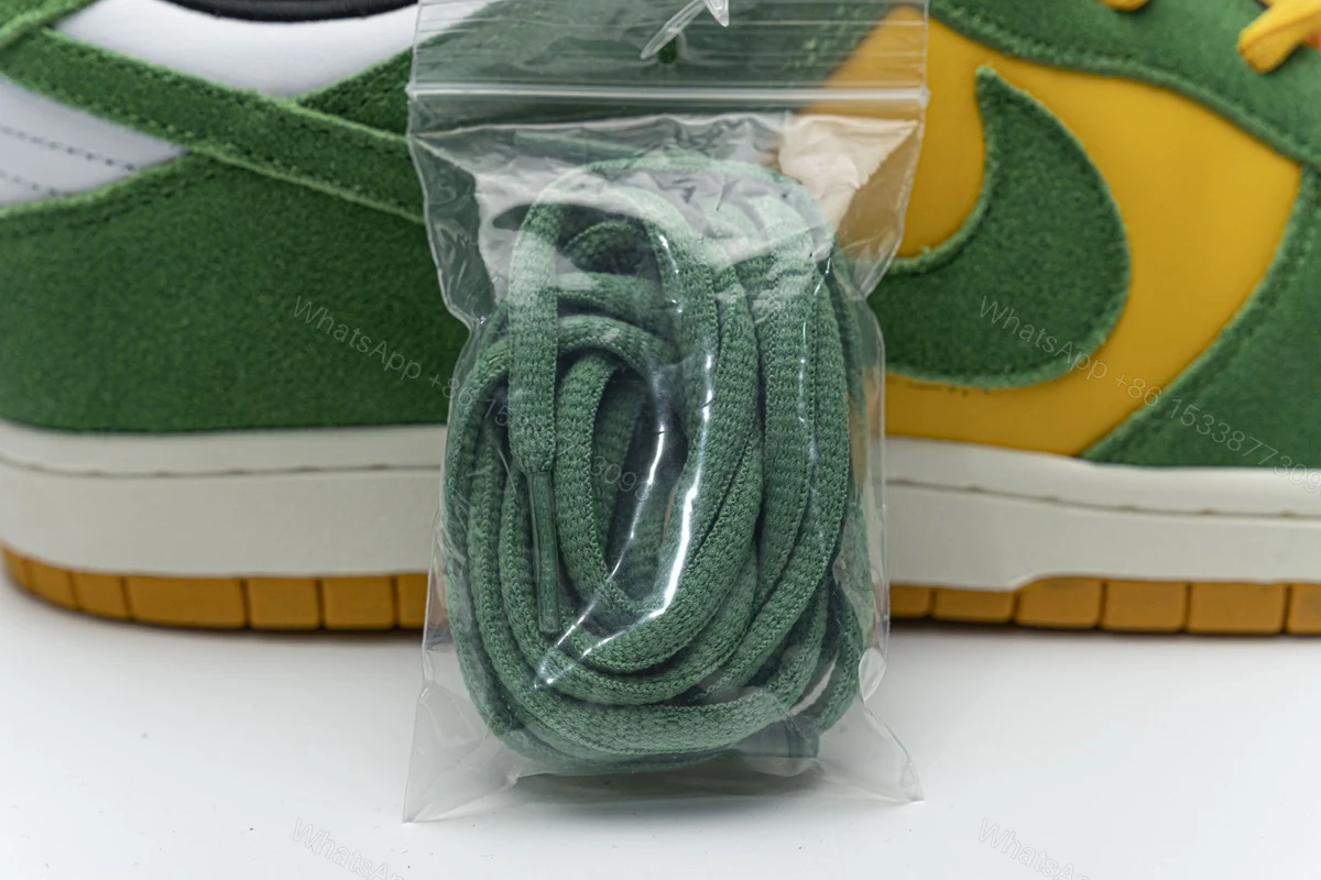 View 10 of Nike Dunk Low Green Yellow 804292-132