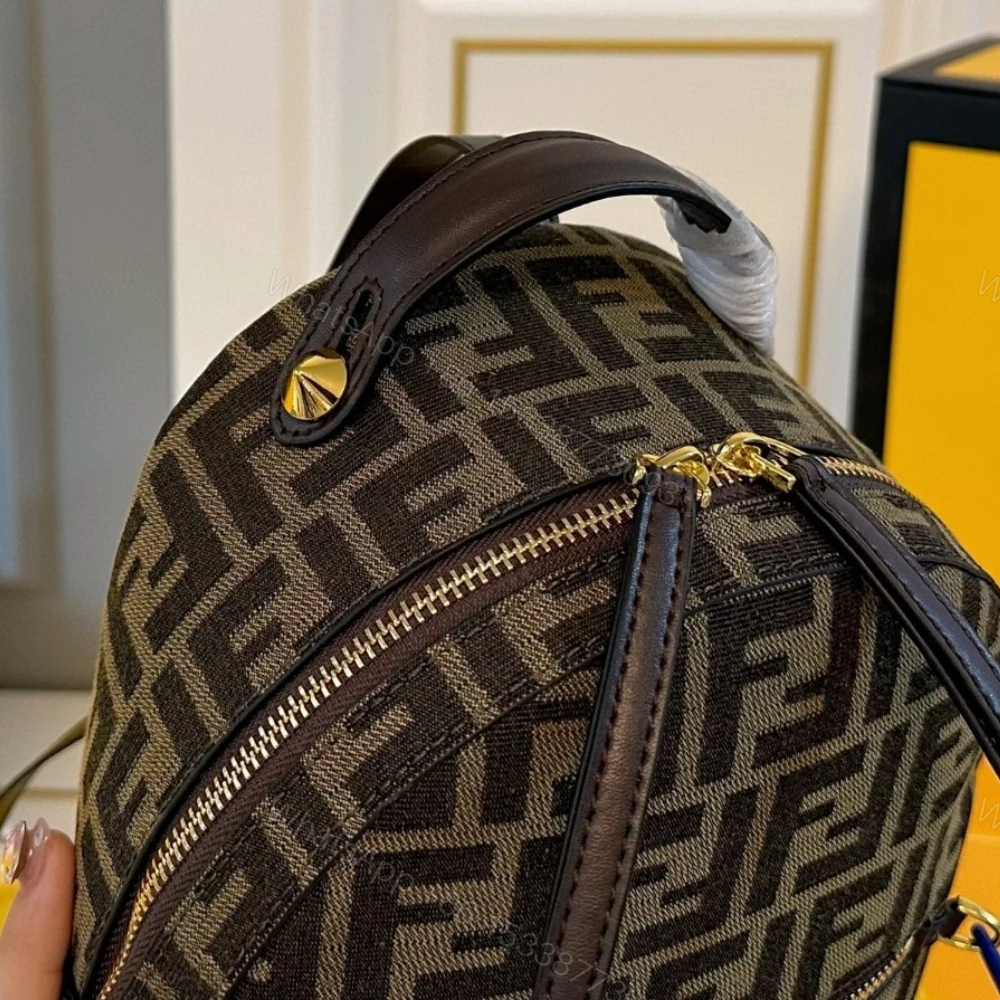 View 5 of FENDI MINI BACKPACK BROWN 22CM 8BZ038A5TLF13VK