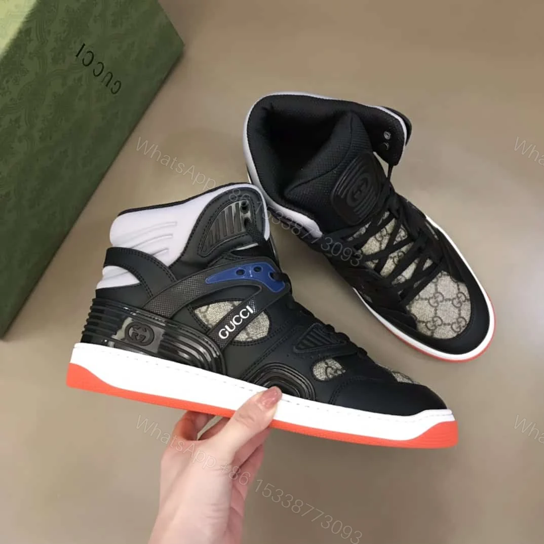 View 2 of Gucci Basket black high-top sneakers – GC161