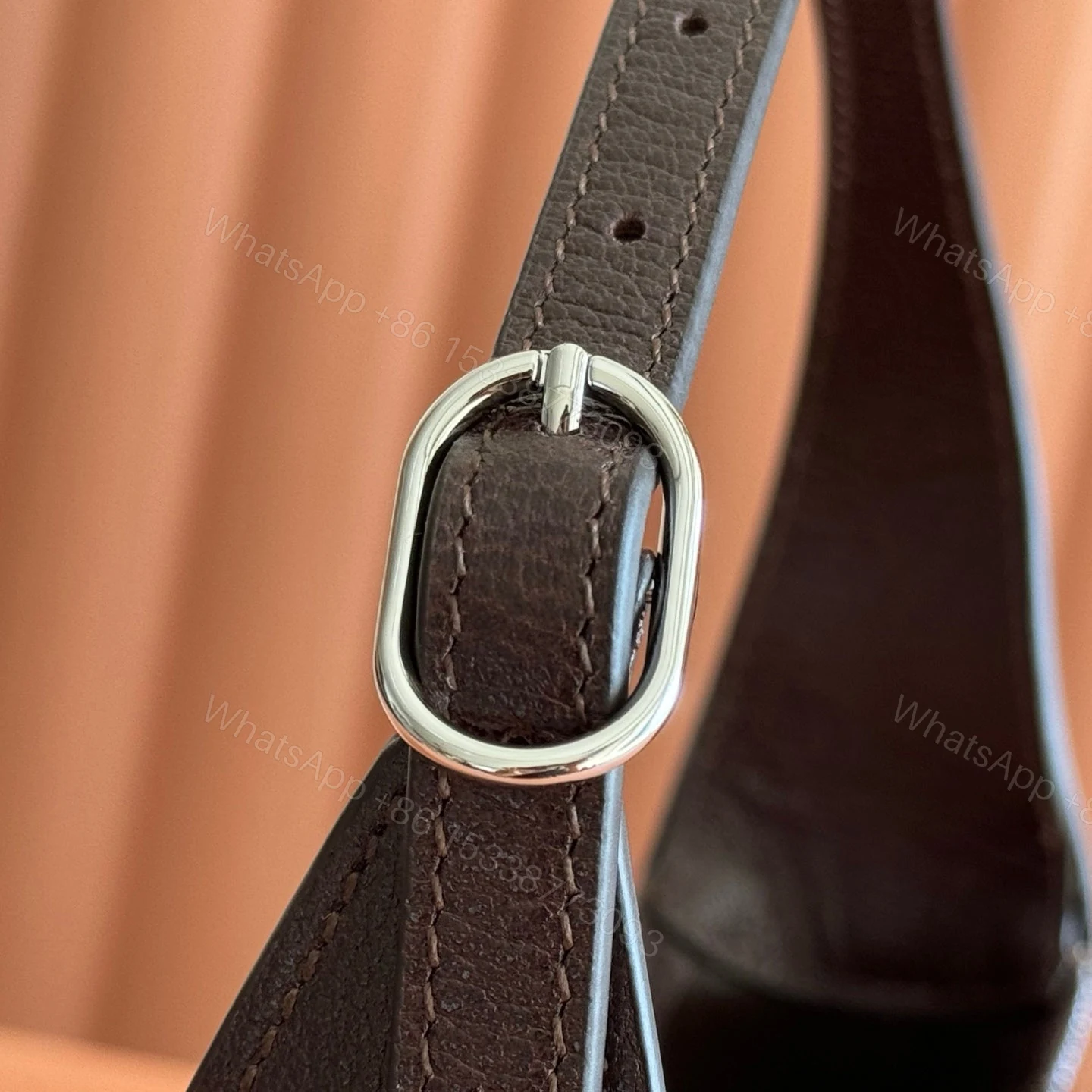 View 5 of GUCCI 26S JACKIE SLIM SHOULDER BAG 27 IN DARK BROWN CALFSKIN