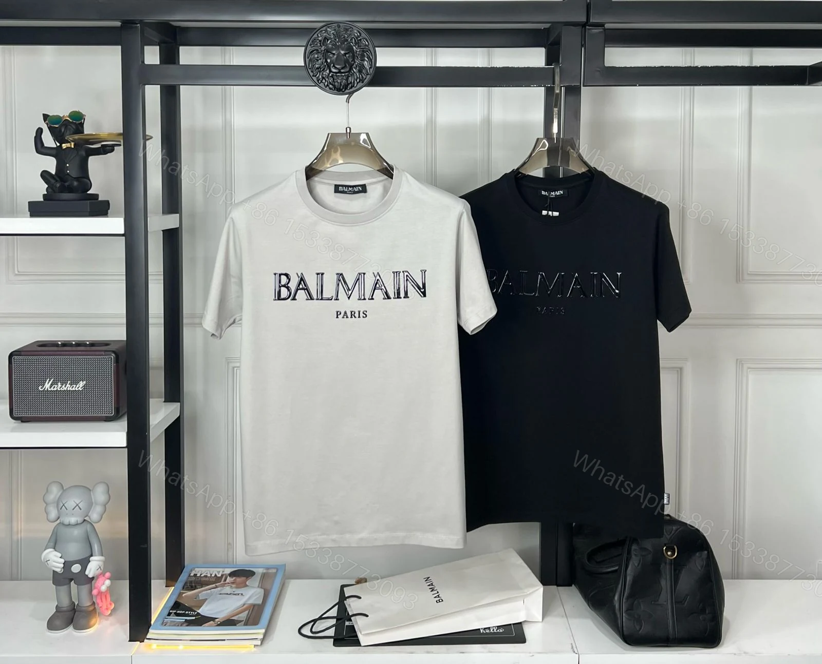 View 6 of FIRST COPY BALMAIN DESIGNER ROUND NECK SUMMER T-SHIRT