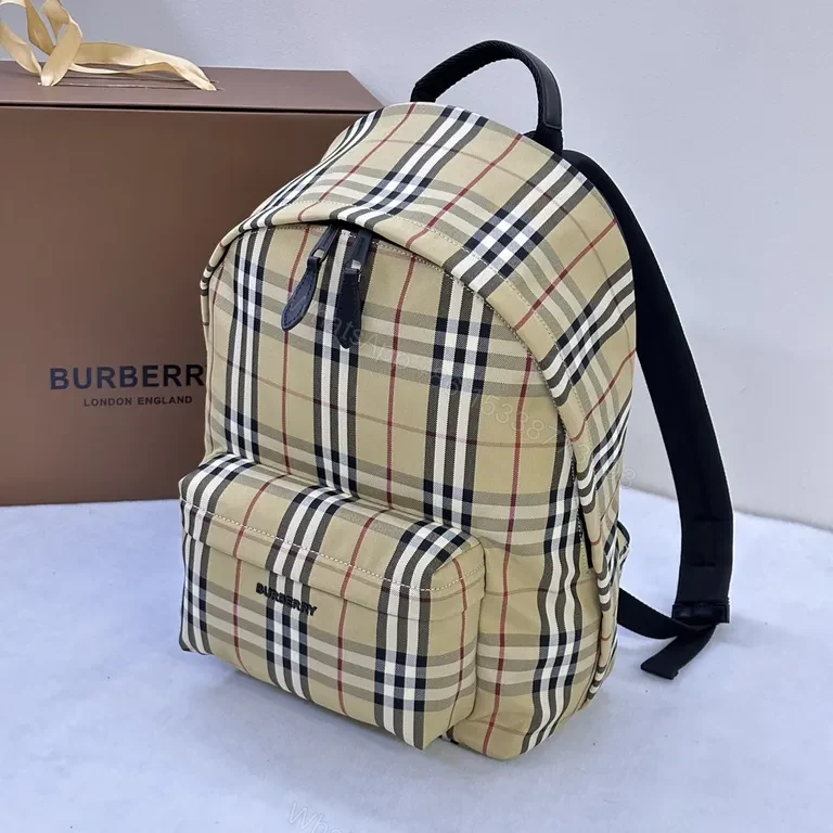 View 2 of Classic Plaid Backpack: Luxury Everyday Performance Bag