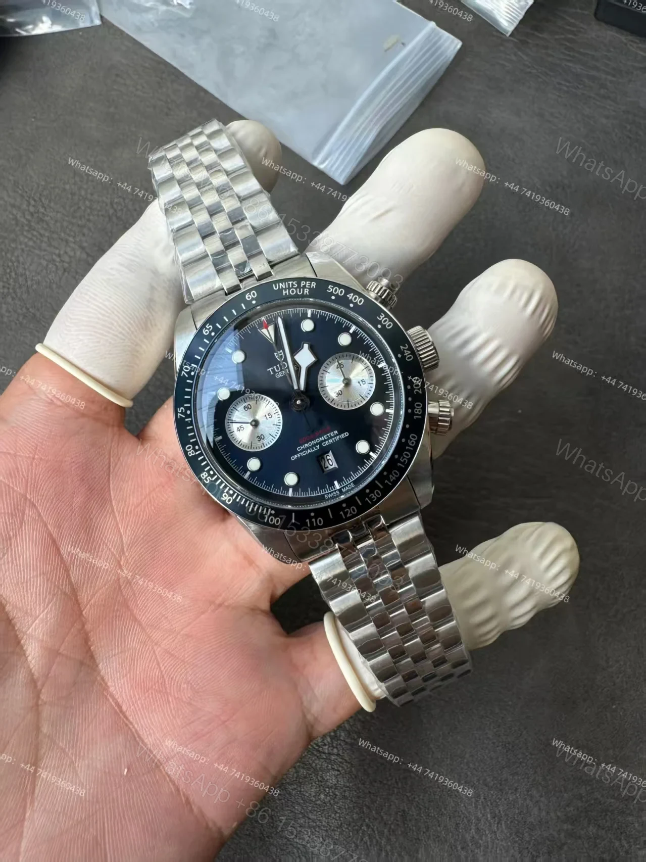 View 8 of Tudor Super Clone Black Bay Chronograph M79360B-0002 Blue dial
