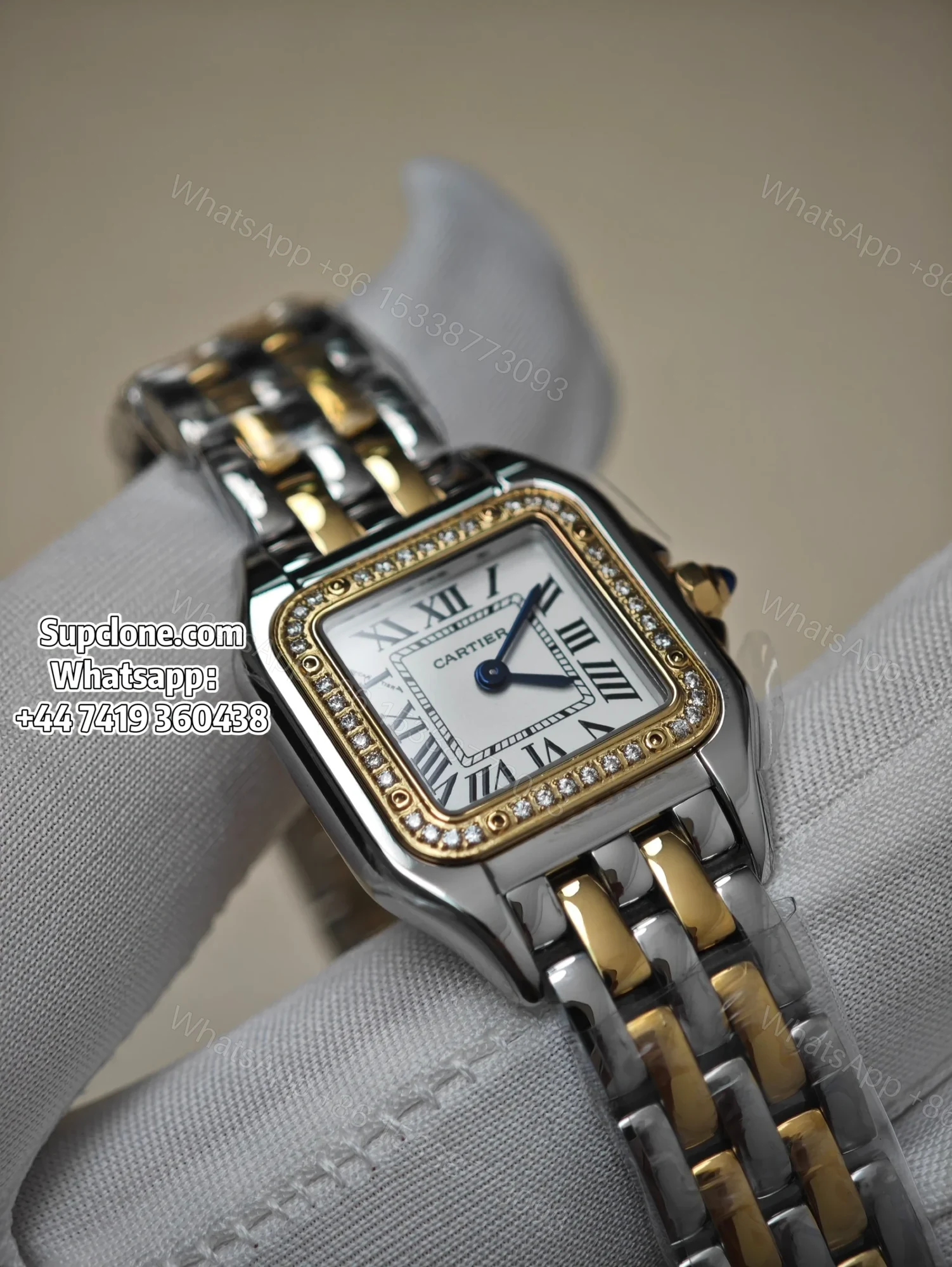 View 15 of Cartier Super Clone Watches 1:1 Panthere W3PN0007 Two Tone Diamond