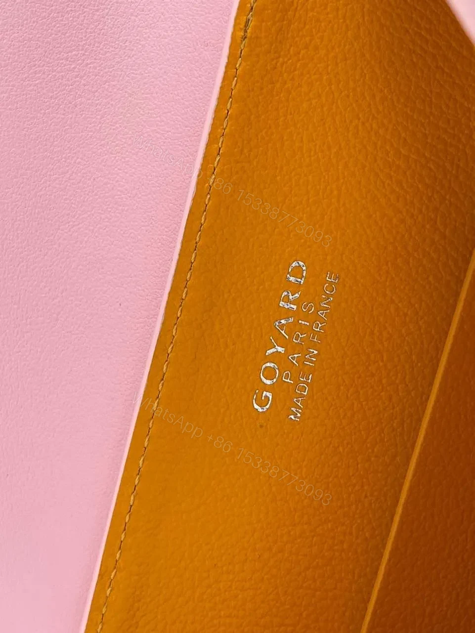 View 2 of Goyard Saigon Pink Replica 11 High Quality Bag 20x15cm