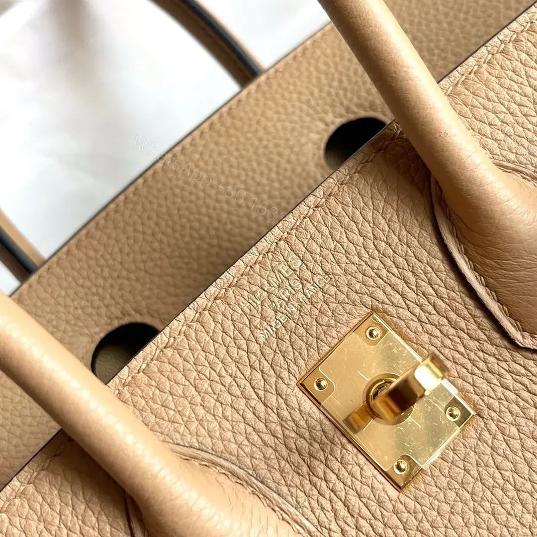 View 5 of HN Birkin Beige Togo 25 Gold Hardware