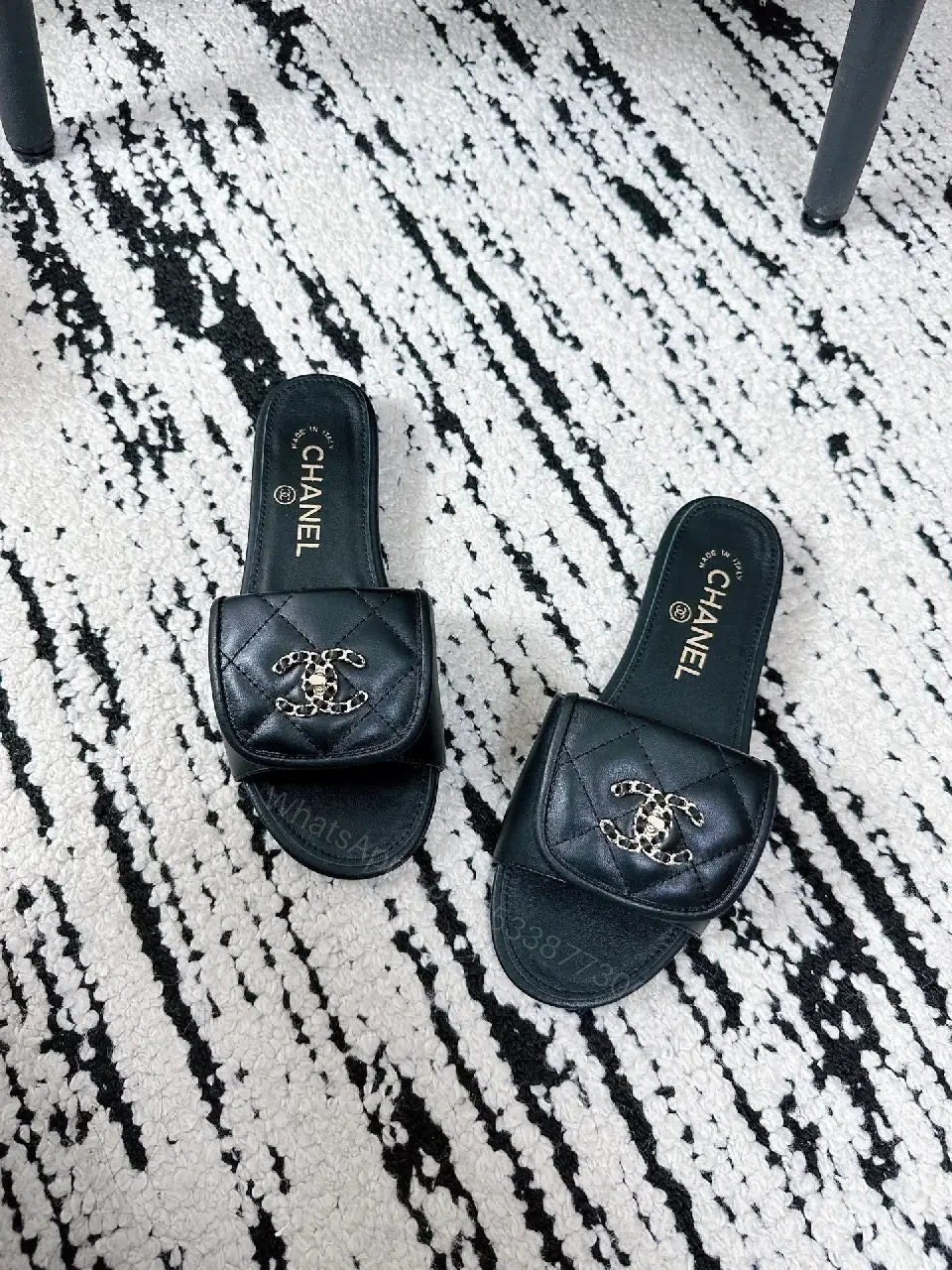 View 10 of Chic Satin-Trim Slide Sandals: Luxe Minimalist Comfort