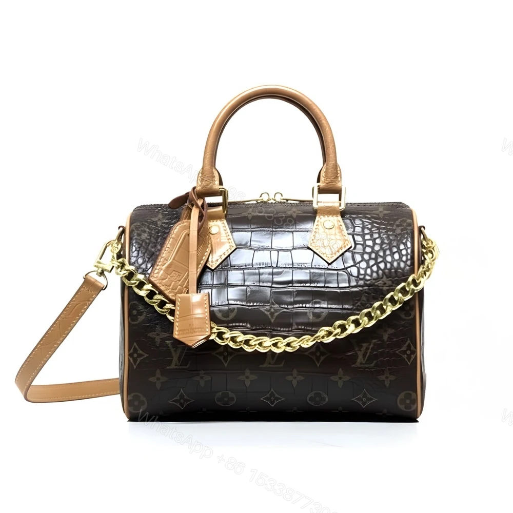 Louis Vuitton Speedy Satchel Bag Monogram Brown 25Cm — view 1