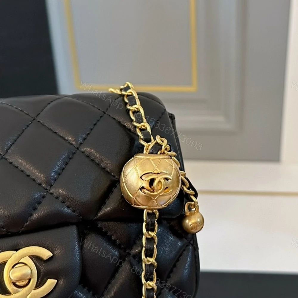 View 8 of Chanel Classic Mini Crossbody Bag Black 16Cm A35200 Y04059 94305