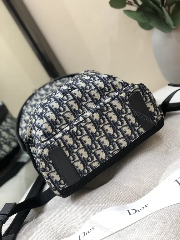 View 5 of Compact Monogram Backpack â€“ Designer-Inspired, Structured, Everyday Luxury
