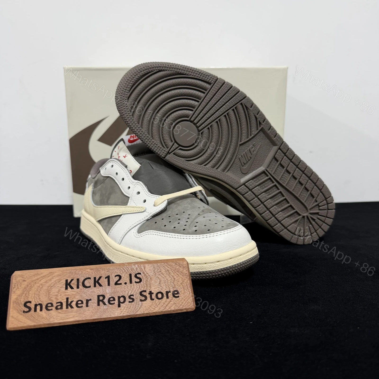 View 3 of Air Jordan 1 Retro Low Travis Scott Reverse Mocha Reps