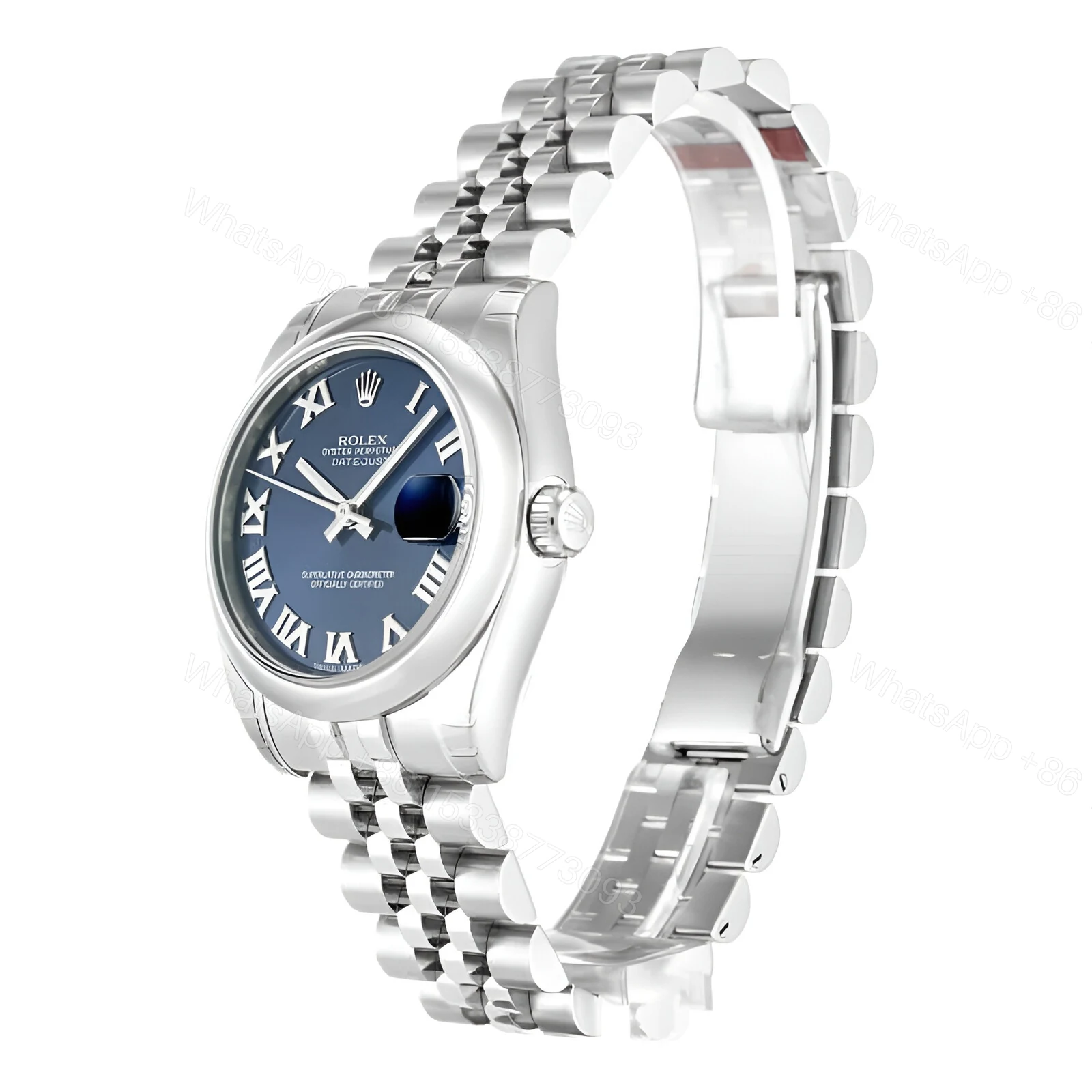 View 2 of Rolex Datejust 178240-0037 Midsize Blue Steel Replica