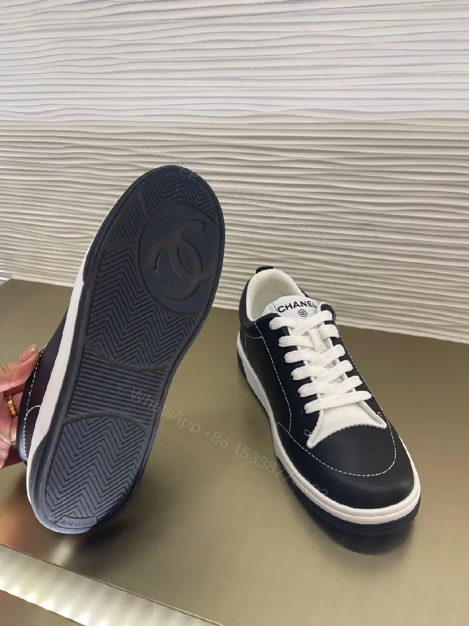 View 9 of Navy Leather Sneaker: Luxe Comfort, Premium Detailing, All-Day Wear