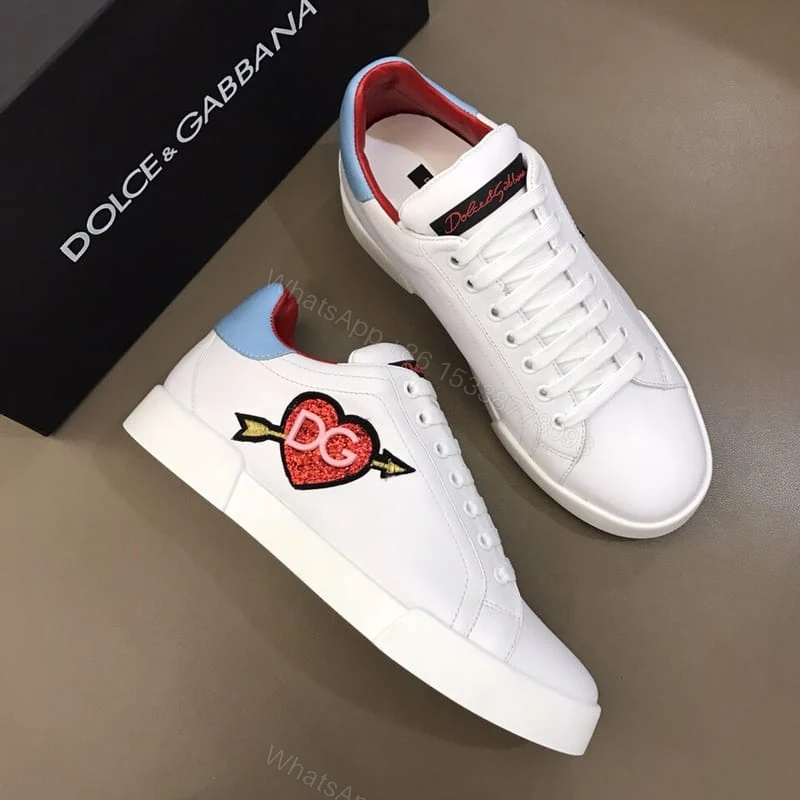 View 5 of DOLCE & GABBANA WHITE HEART SNEAKERS – DG31