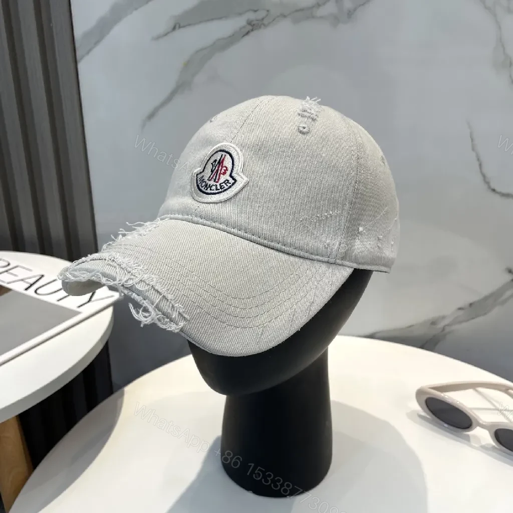 Distressed Monogram Cap: Subtle Chic & Everyday Edge — view 1