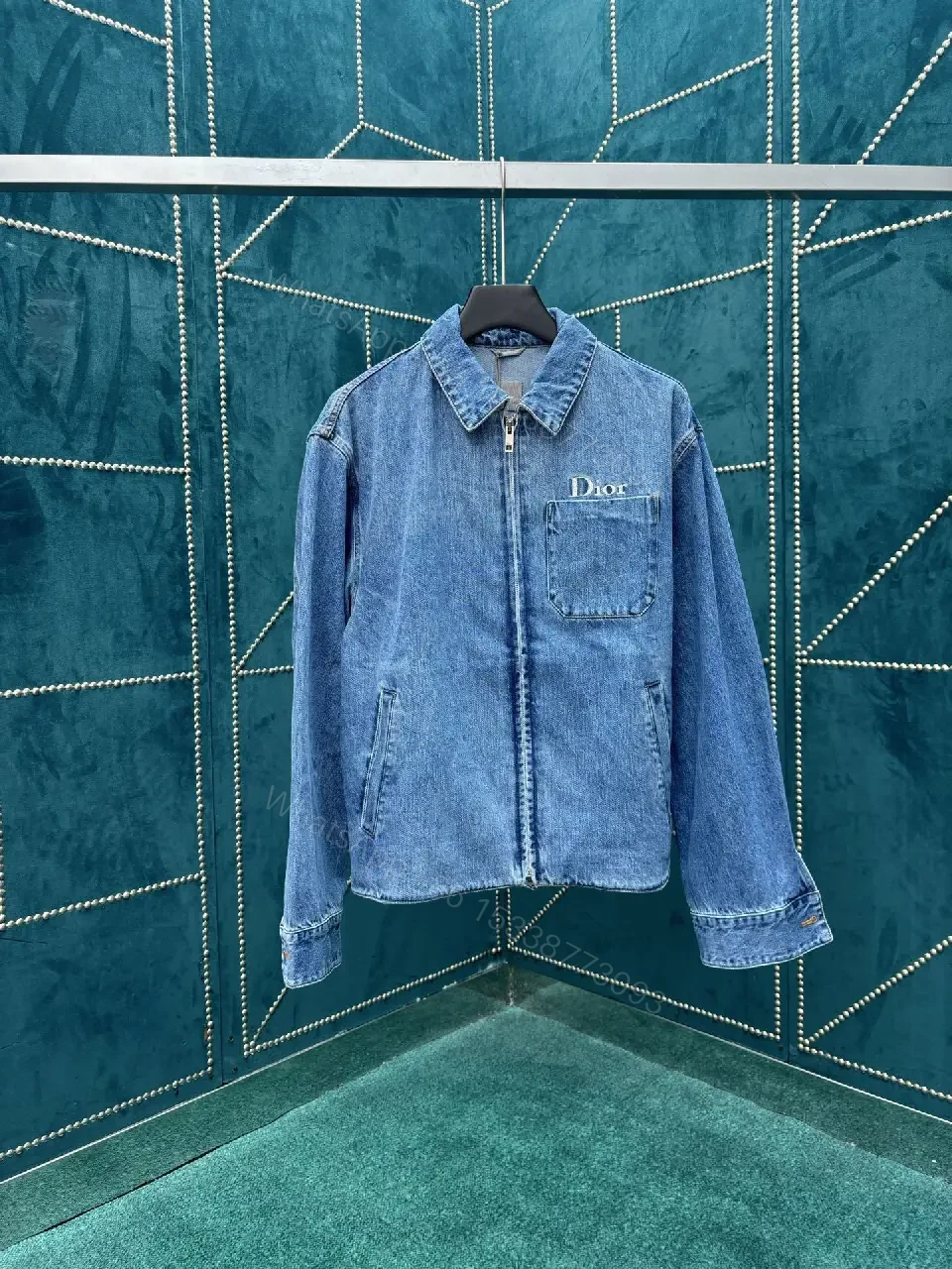 View 4 of Denim Jacket: Dior-Inspired Edge, Durable Comfort