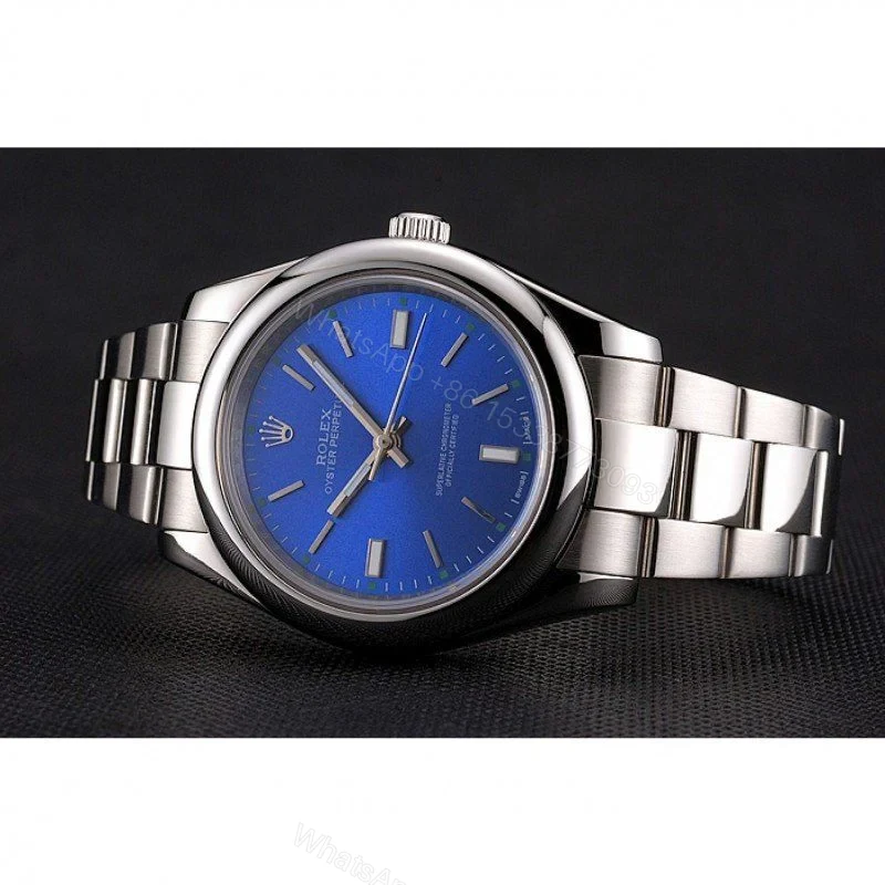 View 5 of Replica Rolex Oyster Perpetual Date Blue Dial REP016835 41 mm