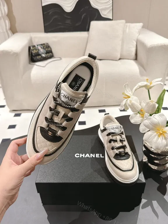 View 7 of Chanel-Inspired Neutrals: Luxe Casual Sneaker for All