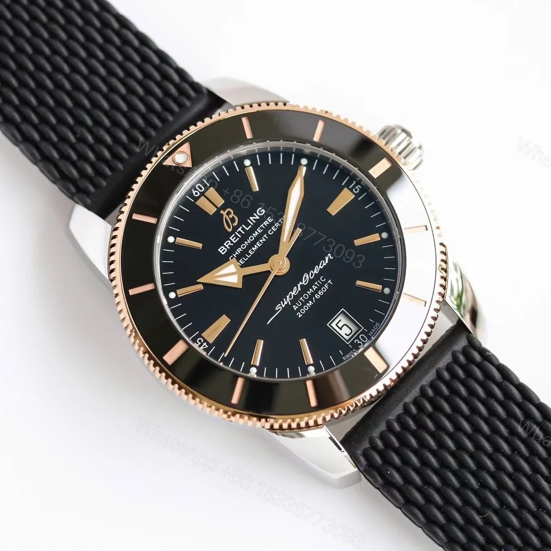 View 2 of Breitling Superocean Heritage Two Tone Black Replica 42MM Premium Diver Edition UB2010121B1S1