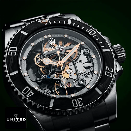 View 10 of Rolex Oyster Perpetual 114200 Skeleton Dial Replica
