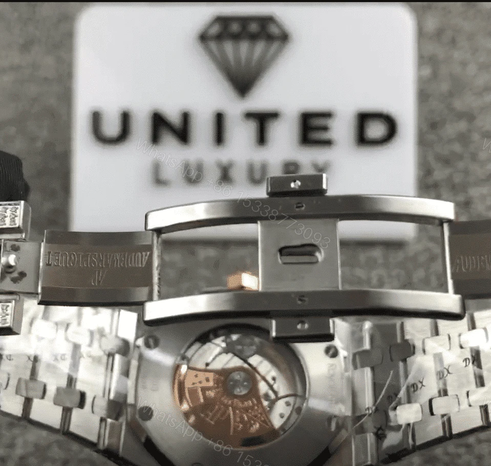 View 4 of Audemars Piguet Royal Oak Iced Out Yellow Gold Super Clone