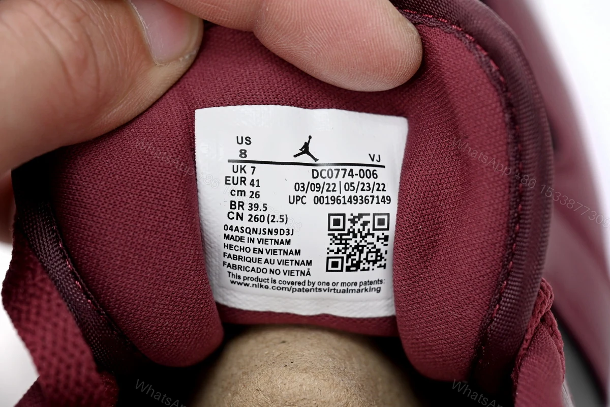 View 5 of Air Jordan aj1 Low Retro Black Red DC0774-006