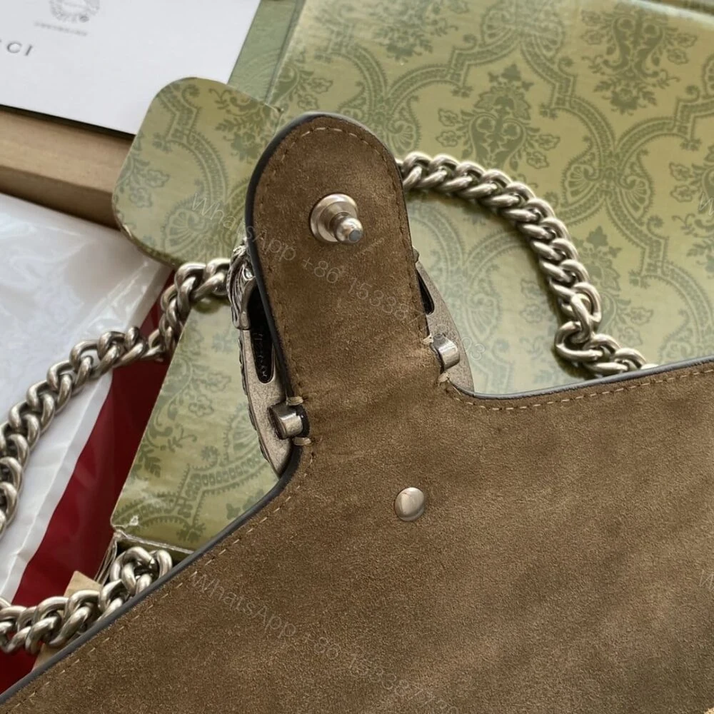 View 9 of Gucci Dionysus Small Shoulder Bag Beige And Ebony 25Cm 499623 92TJN 8660