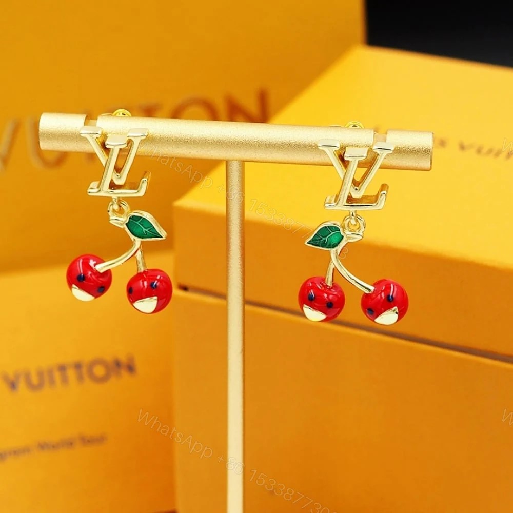 View 3 of LOUIS VUITTON X MURAKAMI CERISE EARRINGS M02808