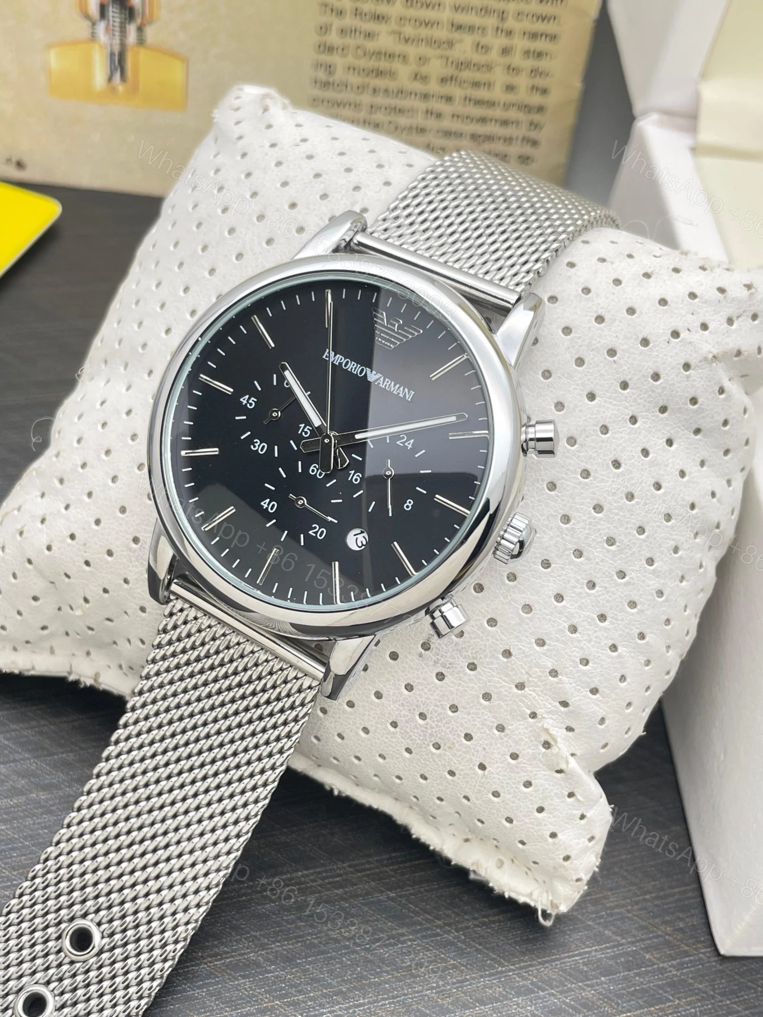 View 5 of First Copy Emporio Armani Silver Watch