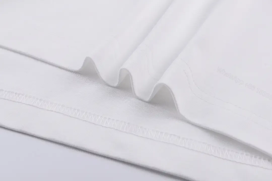 View 3 of Graphic Cotton Crewneck Tee: Modern Minimalist Graphic Detail