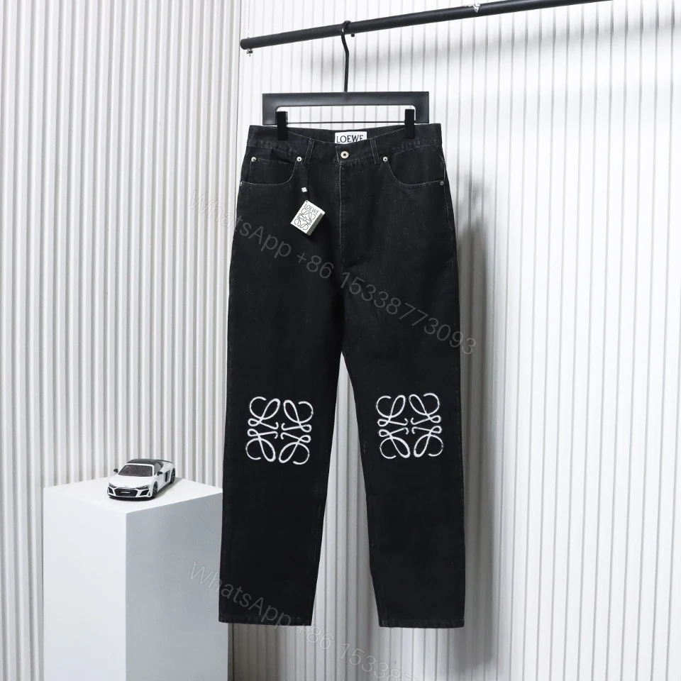 View 2 of Loewe Printed Black Jeans