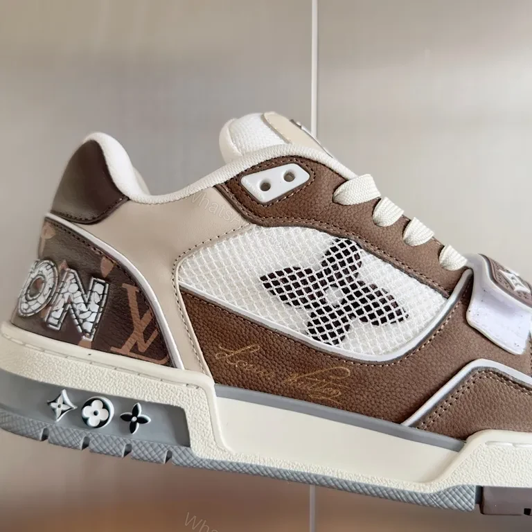 View 7 of Luxury Strap Sneaker: Iconic Leather High-Top with LV Hardware