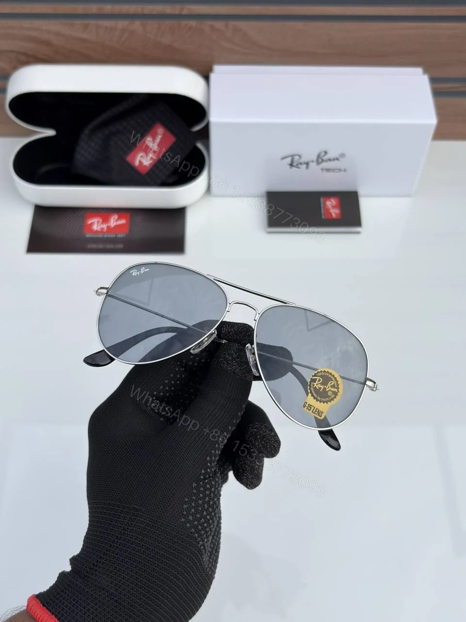 View 4 of First Copy Rayban 3026 Silver Day Night Glass