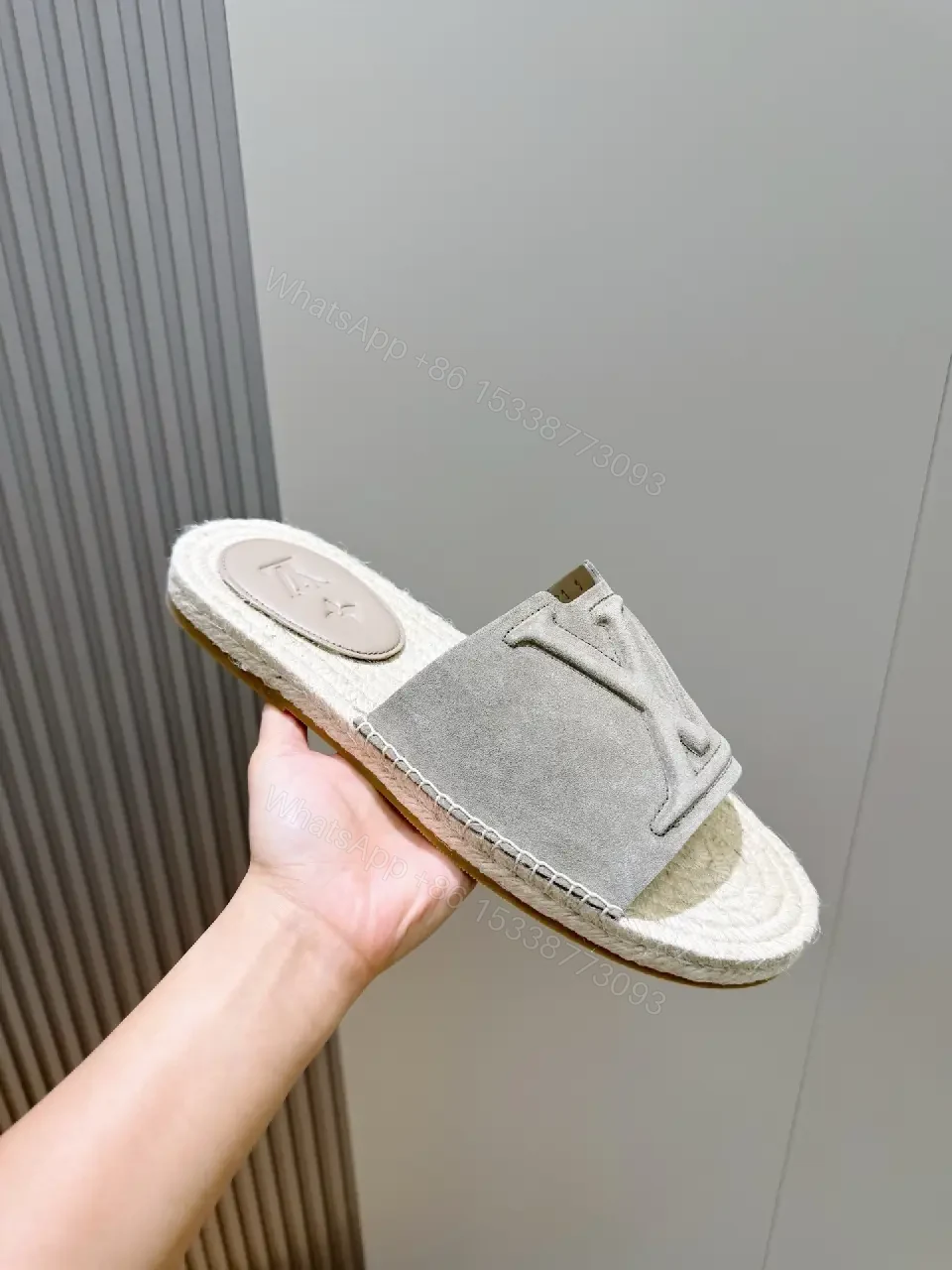View 8 of Soft-Stride Luxury Sandals: Subtle LV-Inspired Comfort Sandals