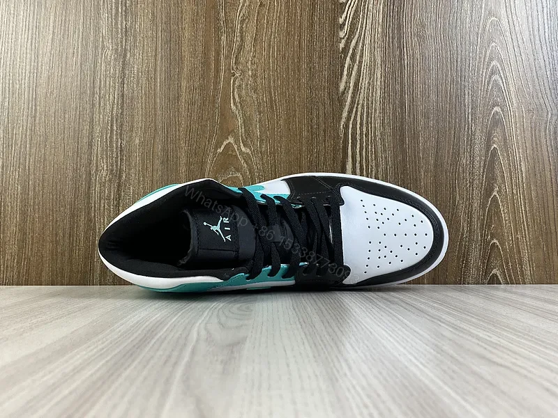 View 12 of Color Blocked Elevate High-Tops: Leather, Turquoise Accent sneakers
