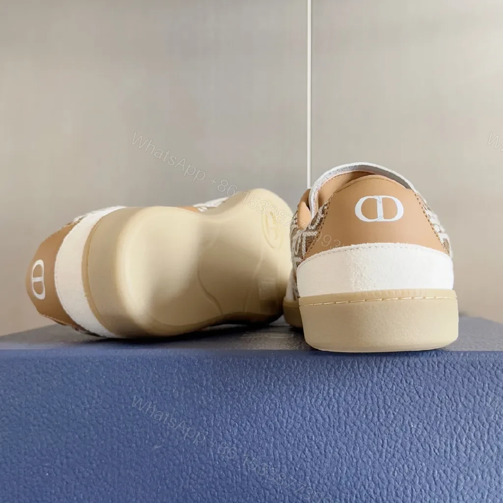 View 2 of Monogram Patterned Low-Top Trainers: Luxe Everyday Sneakers
