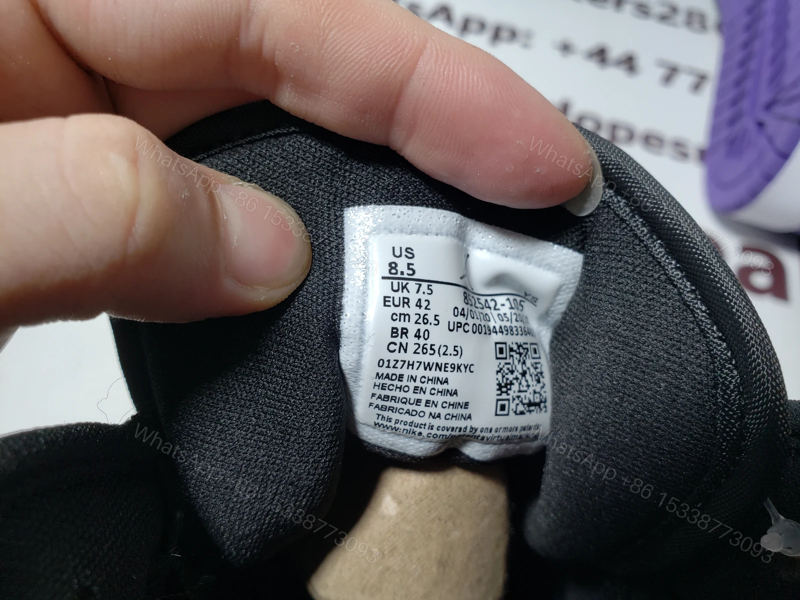 View 3 of Fake Jordan 1 Mid SE Purple 852542-105