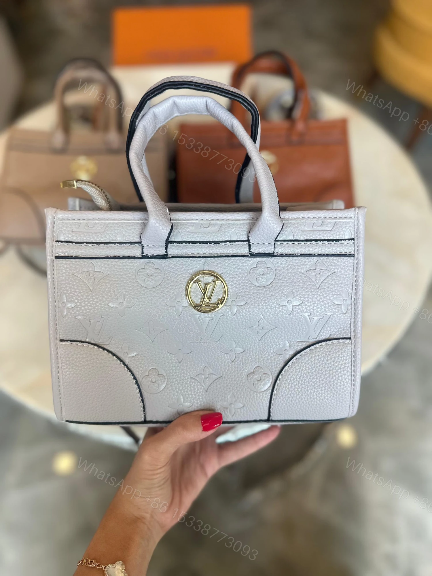 View 3 of First Copy Louis Vuitton Monogram Handbag – Premium Imported Designer Tote for Women