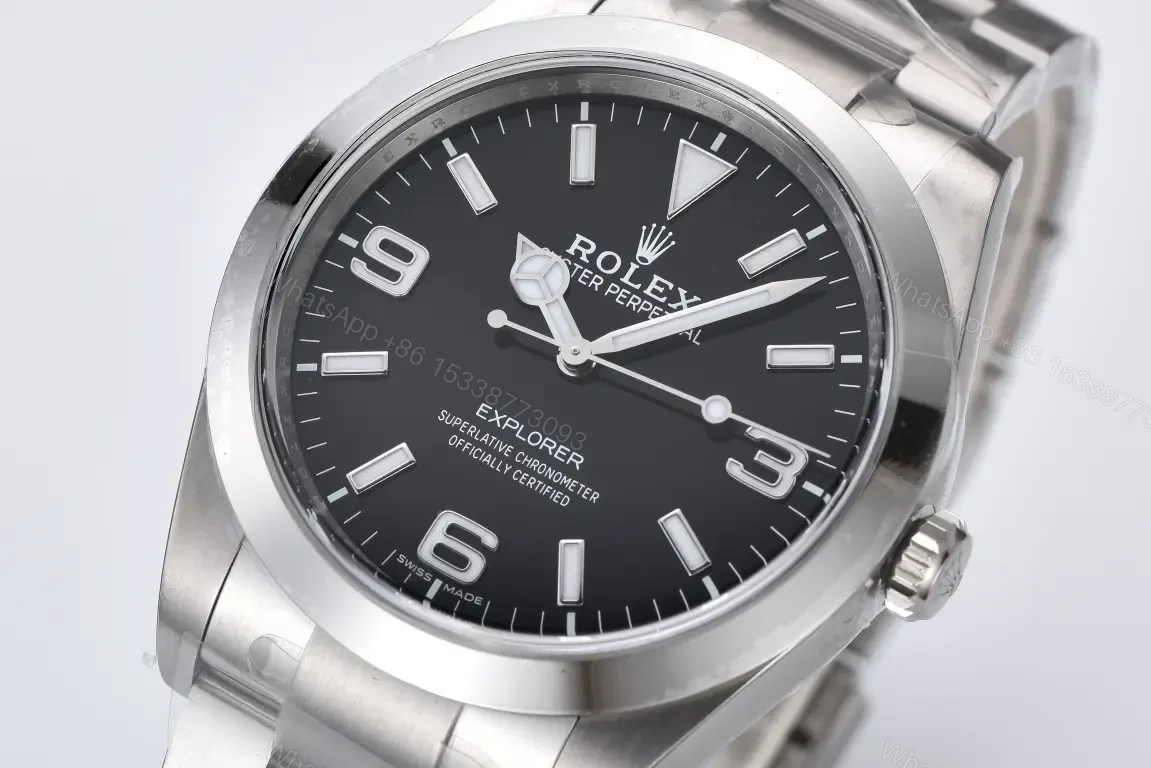 View 3 of Fake Rolex Explorer 40 Black Best Oyster Bracelet 40MM 214270-0003
