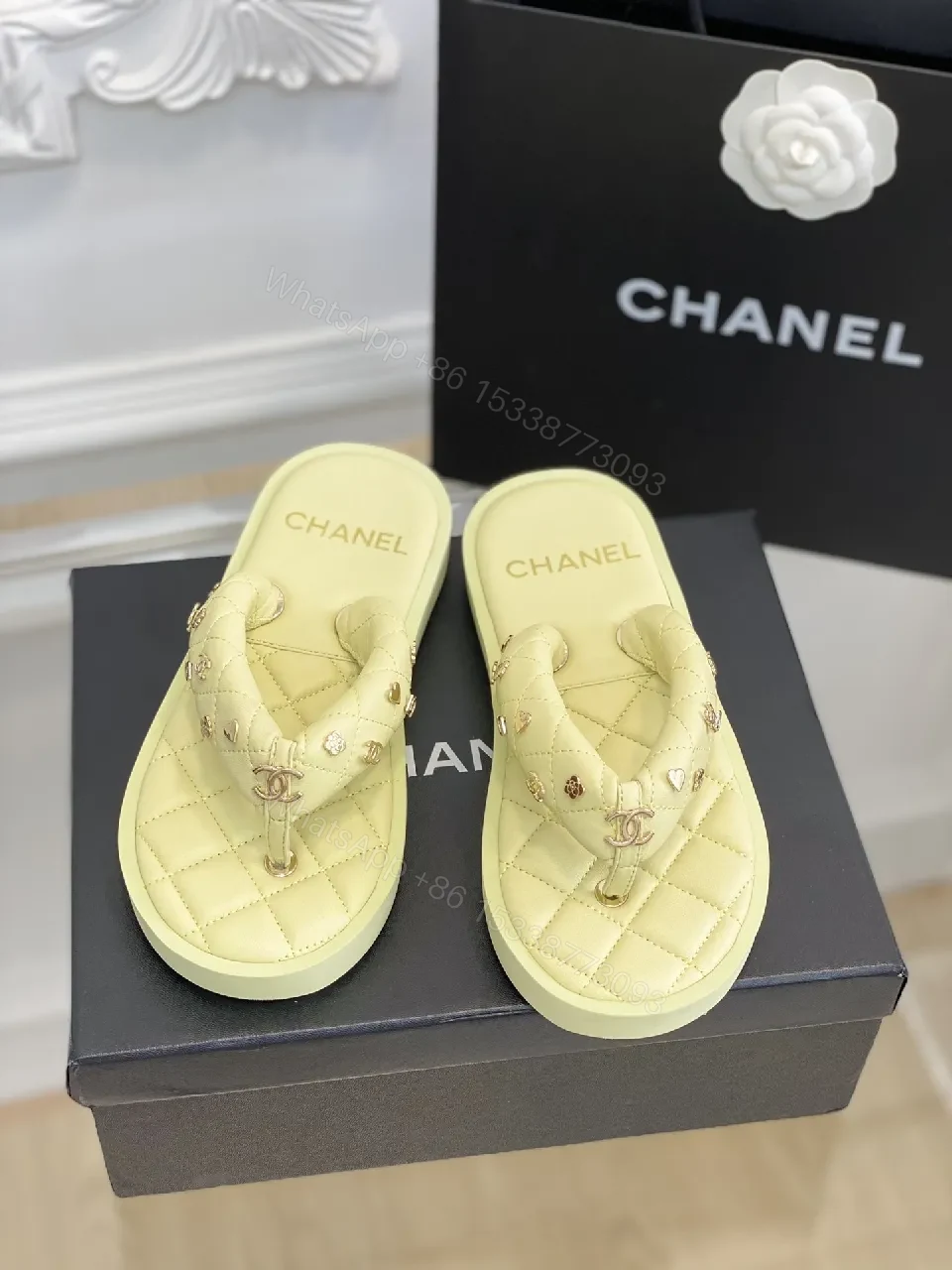 Pastel Quilted Slider Sandals – Luxury Comfort Footbed — view 1
