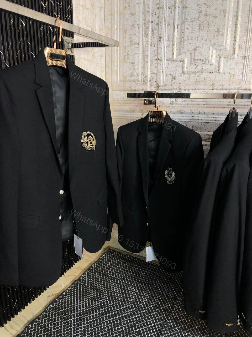 View 6 of FIRST COPY BALMAIN ITALIAN WOOL FABRIC BLAZERS