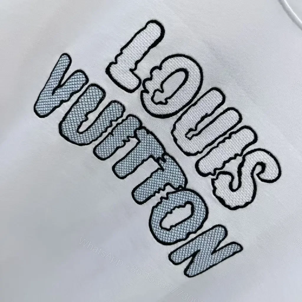 View 3 of White Cotton Tee – Minimalist Luxury Logo Shirt