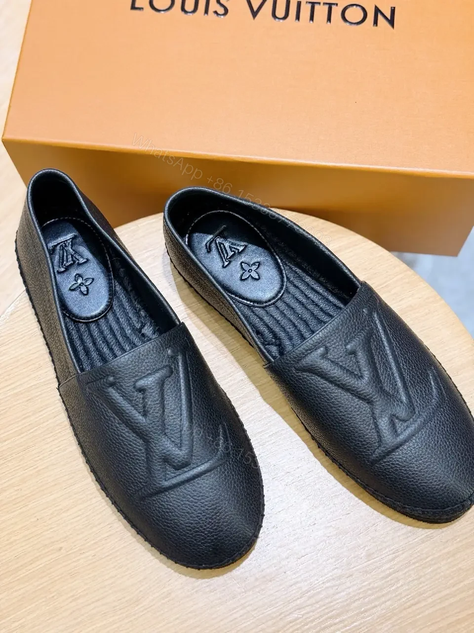 View 6 of Textured Leather Loafers: Subtle Monogram, Modern Comfort