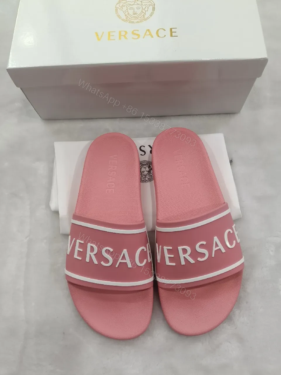 View 3 of Textured Pink Slides: Bold Branding, Everyday Luxury
