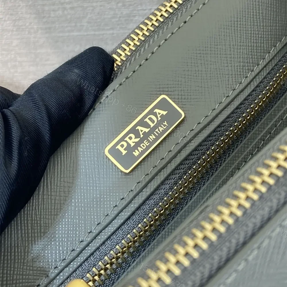 View 9 of 高仿Prada*Galleria系列1BA916紋理牛皮單肩包石墨灰Mini免檢版