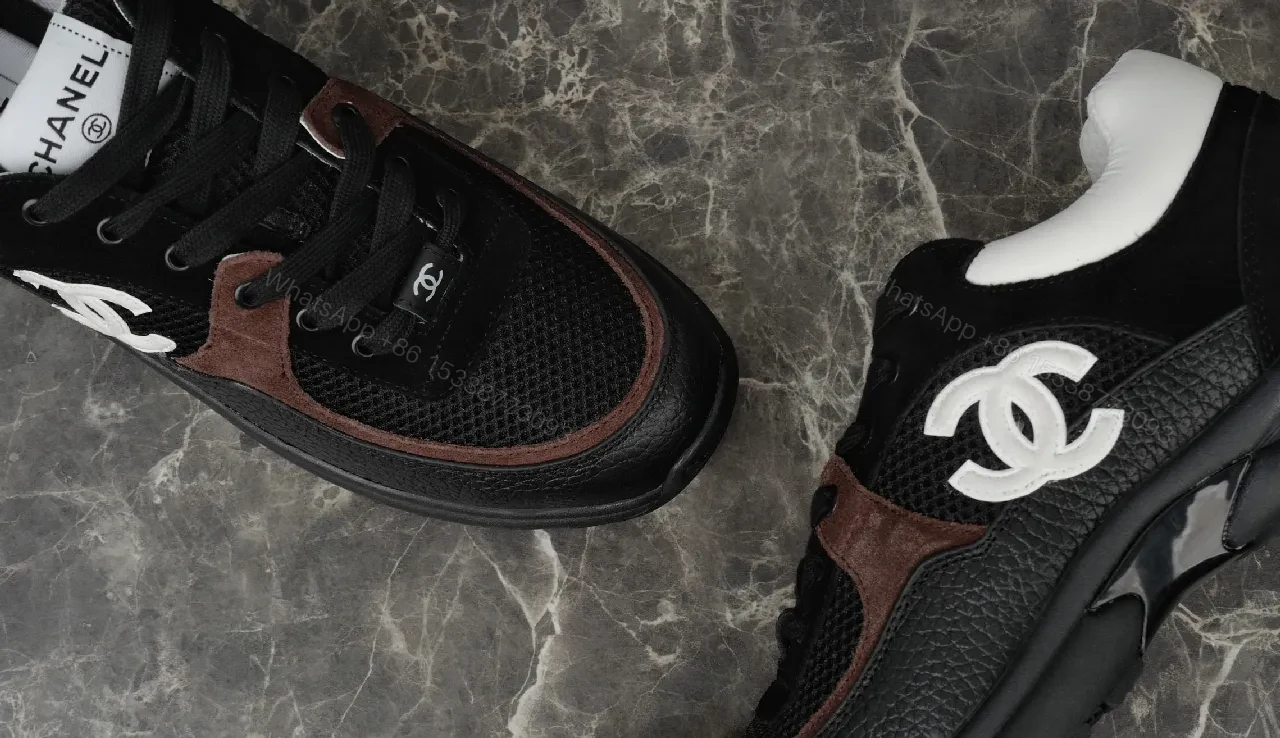 View 4 of Black Leather Luxury Sneakers with Suede Trim, City-Smart Style, High-End Comfort