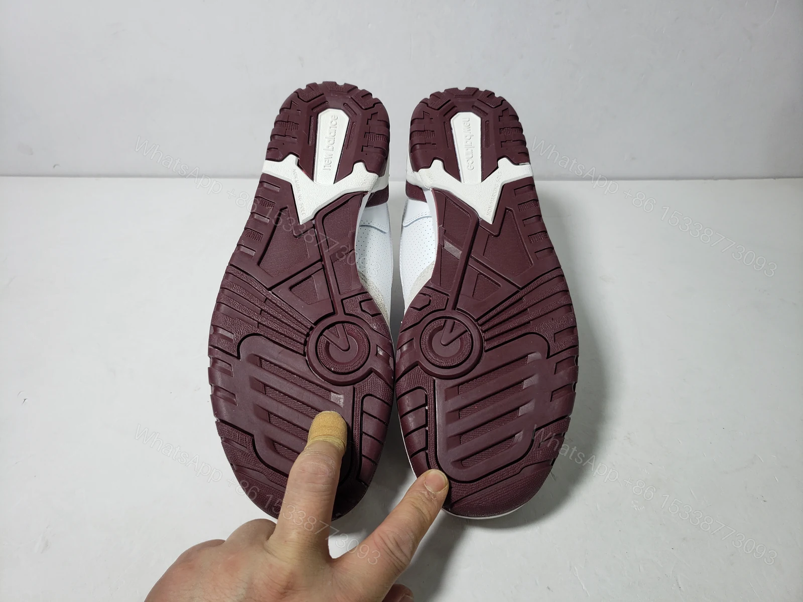 View 6 of New Balance 550 Sea Salt Burgundy BB550LI1